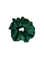 Emerald Glow - Skinny Handmade Scrunchie
