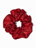 Ruby Red - Skinny Handmade Scrunchie
