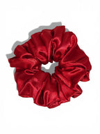 Ruby Red - Skinny Handmade Scrunchie