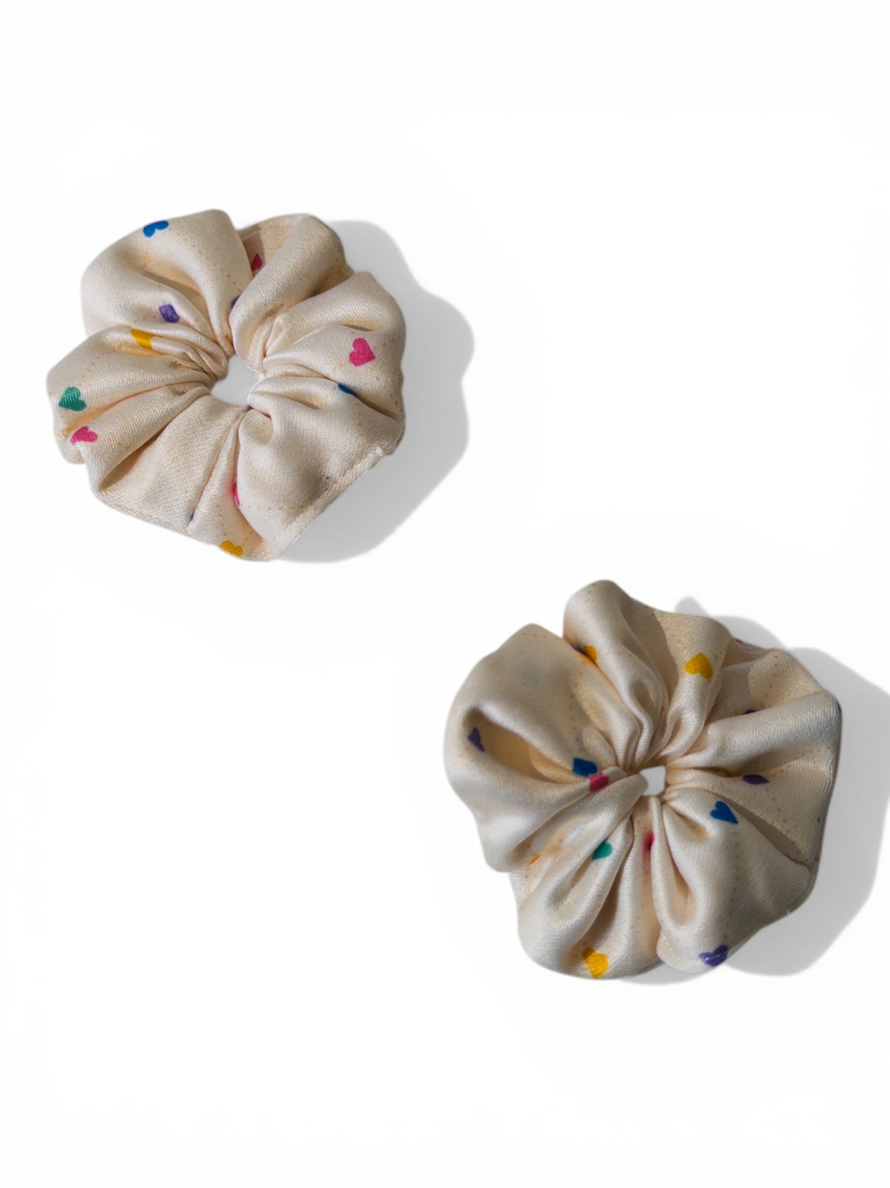 Little Heartbeats - Medium Handmade Scrunchie