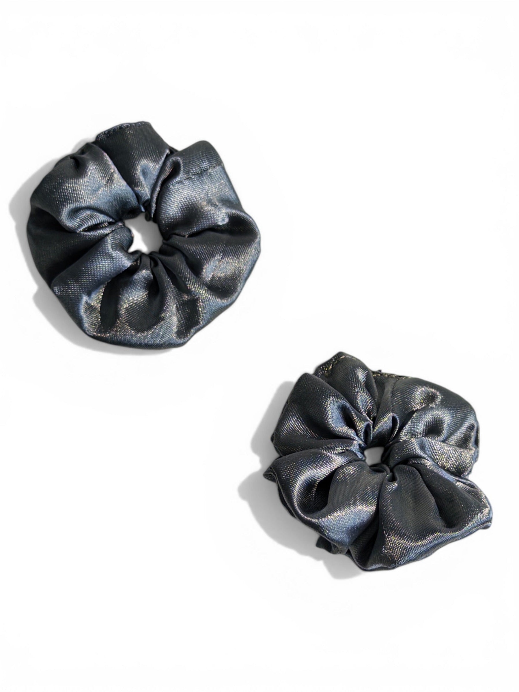 Graphite Shimmer - Handmade Scrunchie