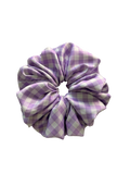 Lavender Picnic - Skinny Handmade Scrunchie
