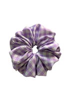 Lavender Picnic - Skinny Handmade Scrunchie