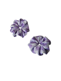 Lavender Picnic - Skinny Handmade Scrunchie