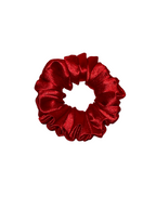 Ruby Red - Skinny Handmade Scrunchie