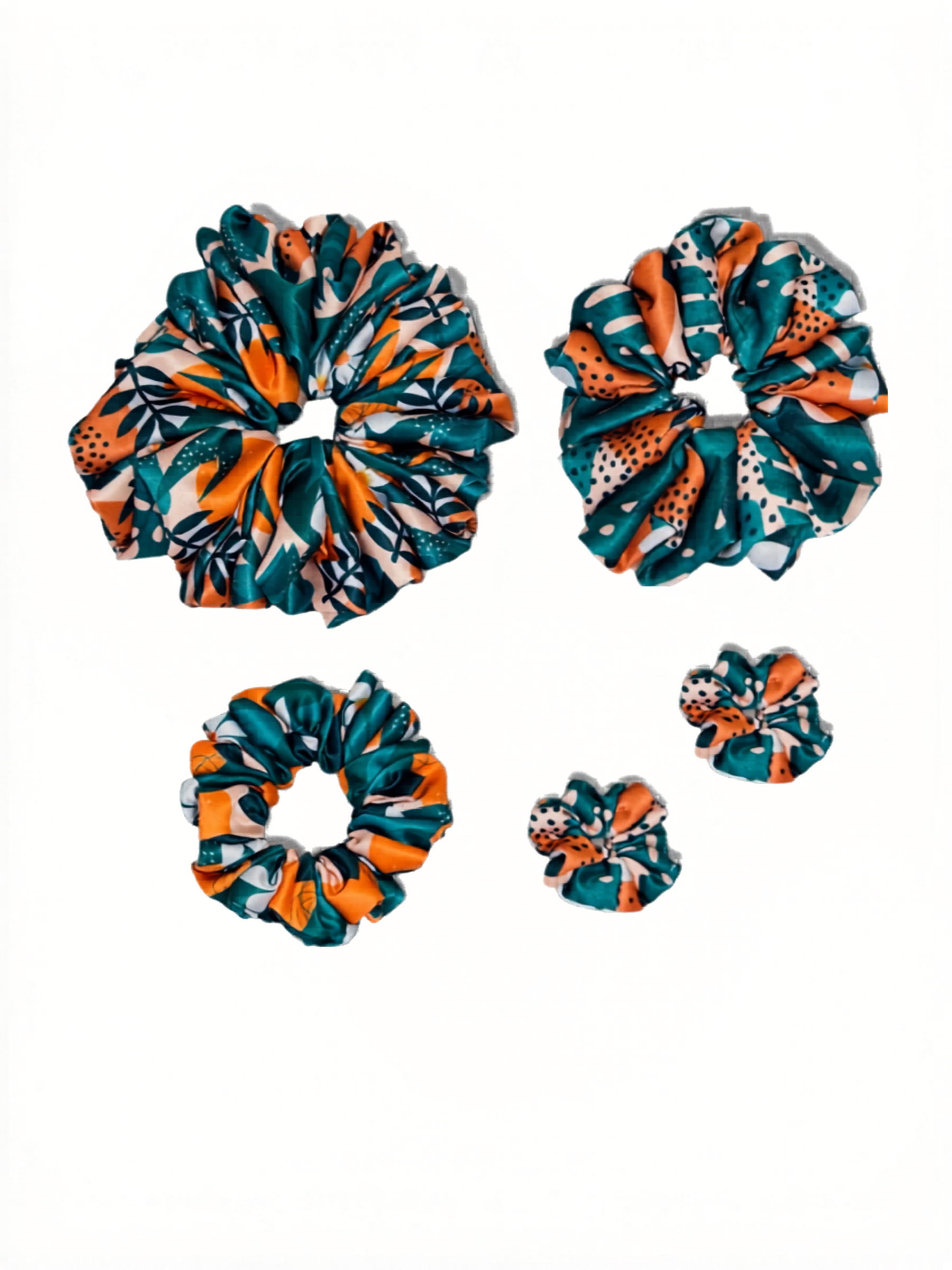 Sunset Hugs - Skinny Handmade Scrunchie