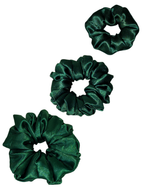 Emerald Glow - Skinny Handmade Scrunchie