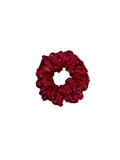 Wine Red Sparkle - Skinny Handmade Scrunchies
