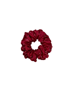 Wine Red Sparkle - Skinny Handmade Scrunchies