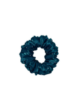 Teal Shimmer - Skinny Handmade Scrunchies